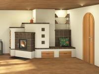 Ofen, Holz und Glas